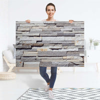 Selbstklebender Folienbogen Granit-Wand - Größe: 120x80 cm