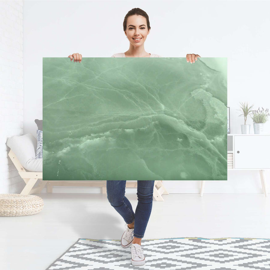 Selbstklebender Folienbogen Jadeglück - Größe: 120x80 cm