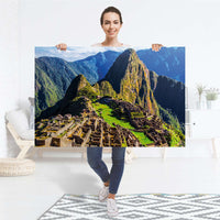 Selbstklebender Folienbogen Machu Picchu - Größe: 120x80 cm