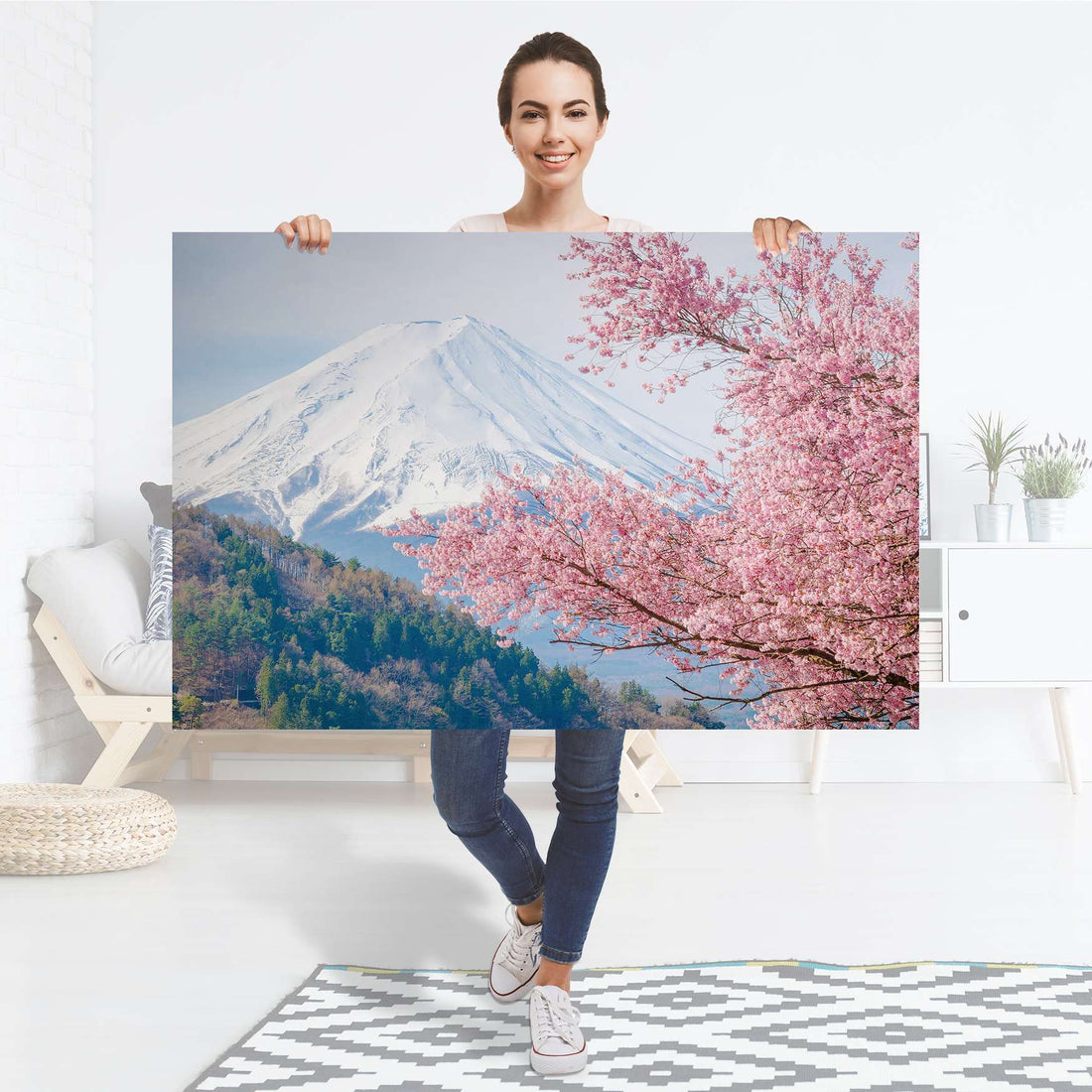 Selbstklebender Folienbogen Mount Fuji - Größe: 120x80 cm