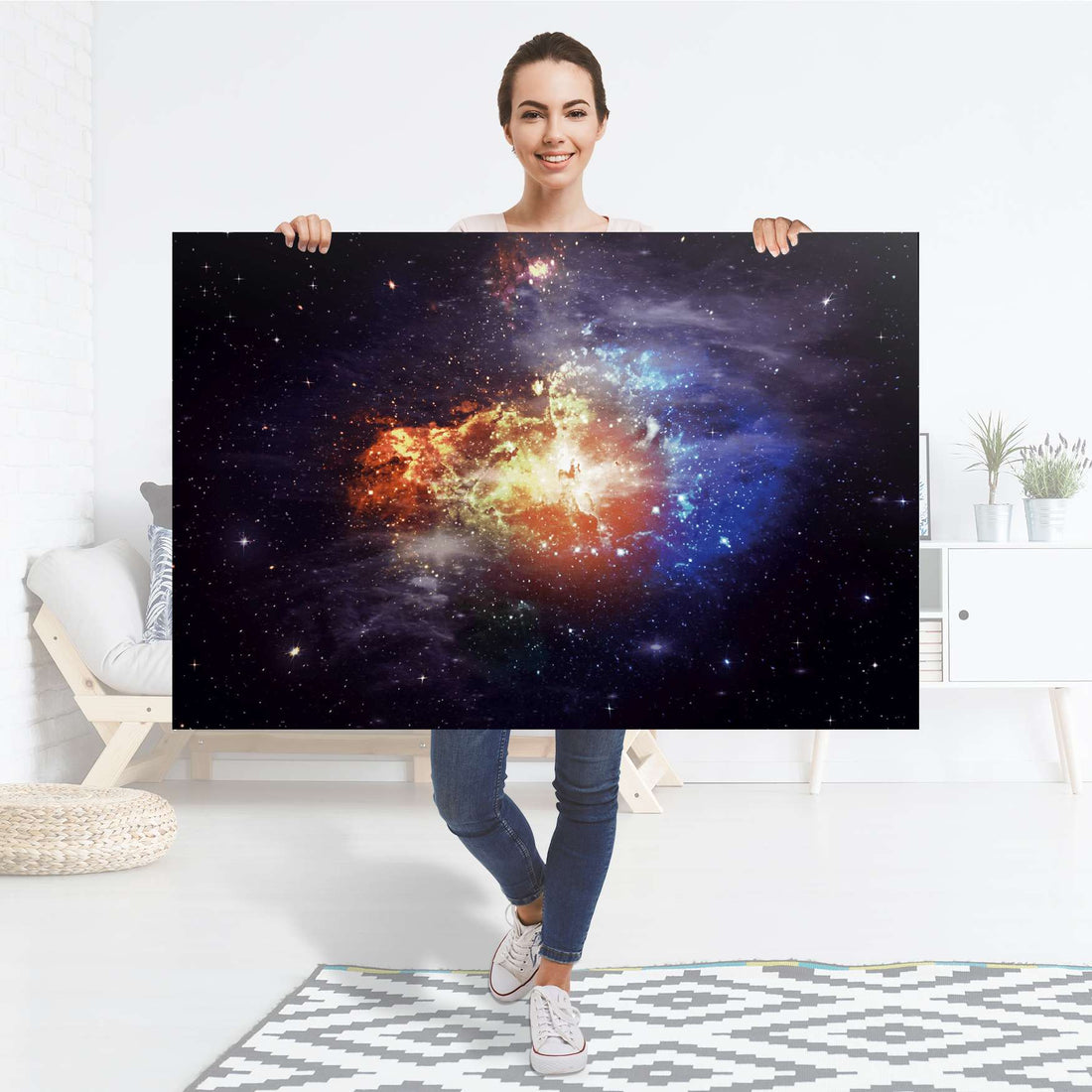 Selbstklebender Folienbogen Nebula - Größe: 120x80 cm