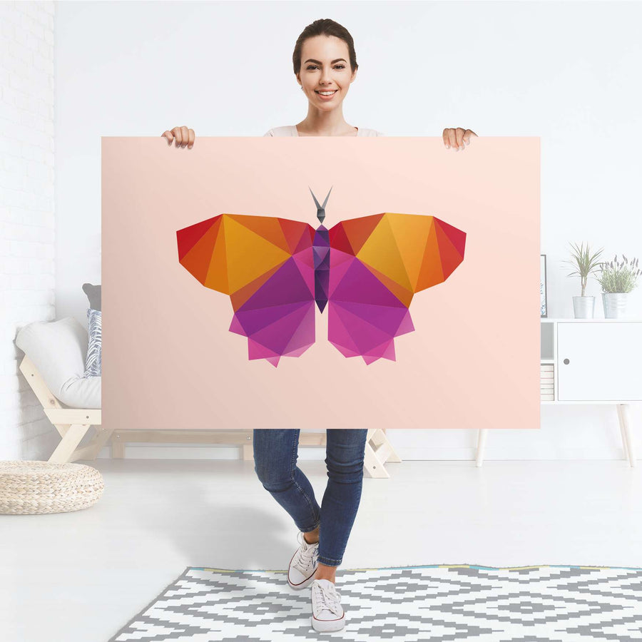 Selbstklebender Folienbogen Origami Butterfly - Größe: 120x80 cm