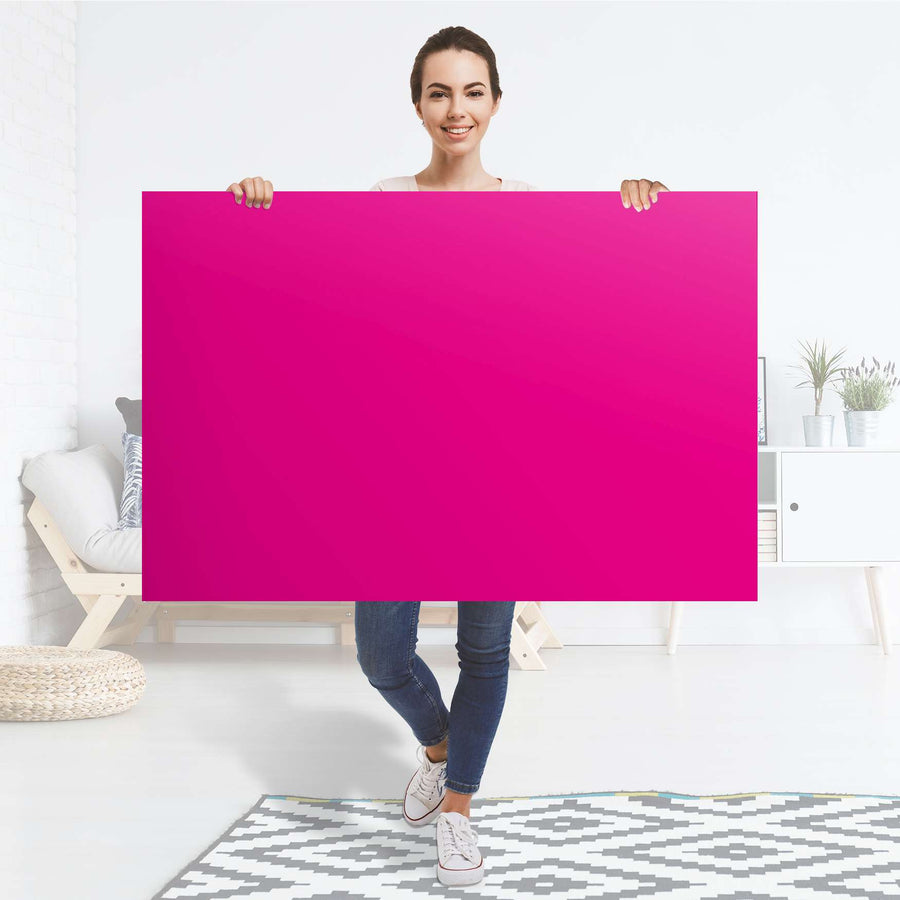 Selbstklebender Folienbogen Pink Dark - Größe: 120x80 cm