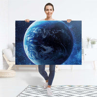 Selbstklebender Folienbogen Planet Blue - Größe: 120x80 cm