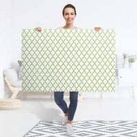 Selbstklebender Folienbogen Retro Pattern - Grün - Größe: 120x80 cm