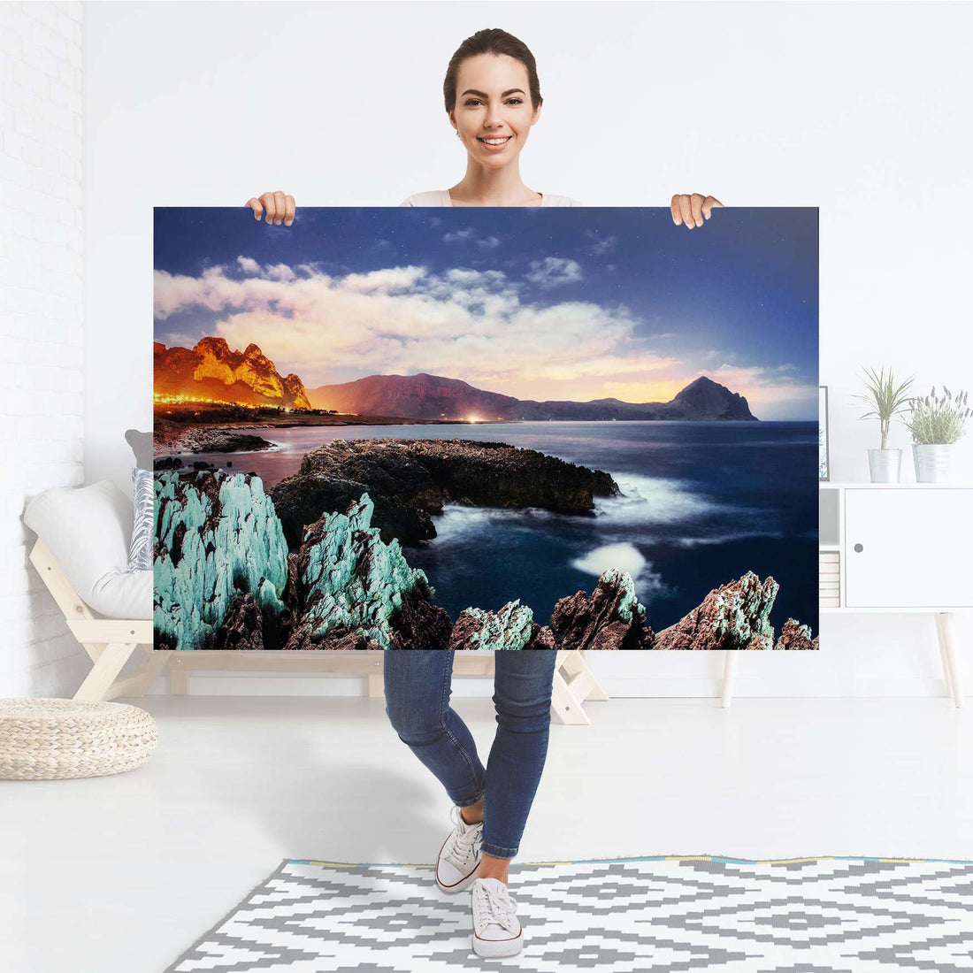 Selbstklebender Folienbogen Seaside - Größe: 120x80 cm