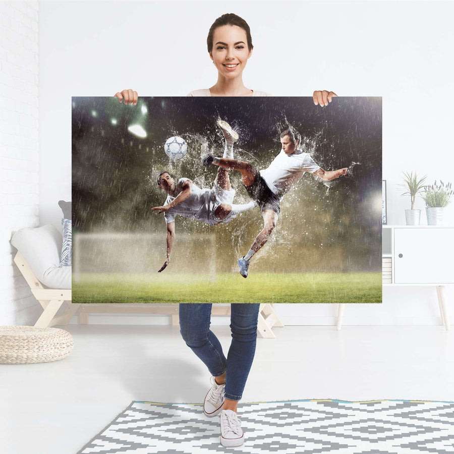 Selbstklebender Folienbogen Soccer - Größe: 120x80 cm