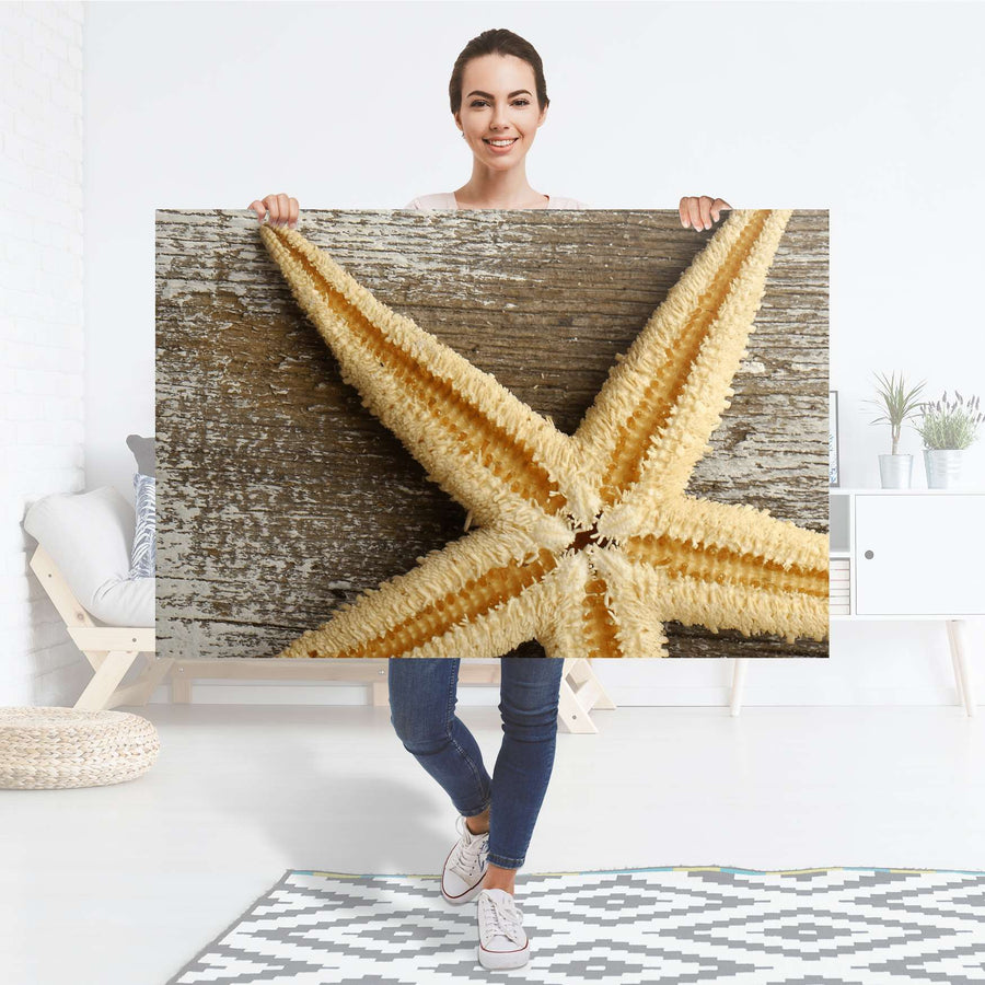 Selbstklebender Folienbogen Starfish - Größe: 120x80 cm