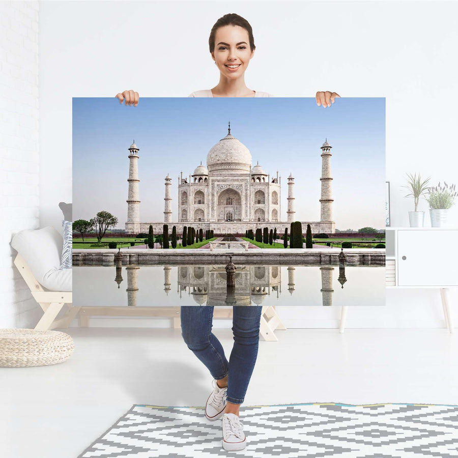 Selbstklebender Folienbogen Taj Mahal - Größe: 120x80 cm