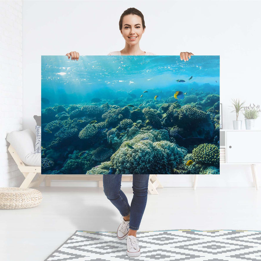 Selbstklebender Folienbogen Underwater World - Größe: 120x80 cm