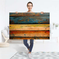 Selbstklebender Folienbogen Wooden - Größe: 120x80 cm