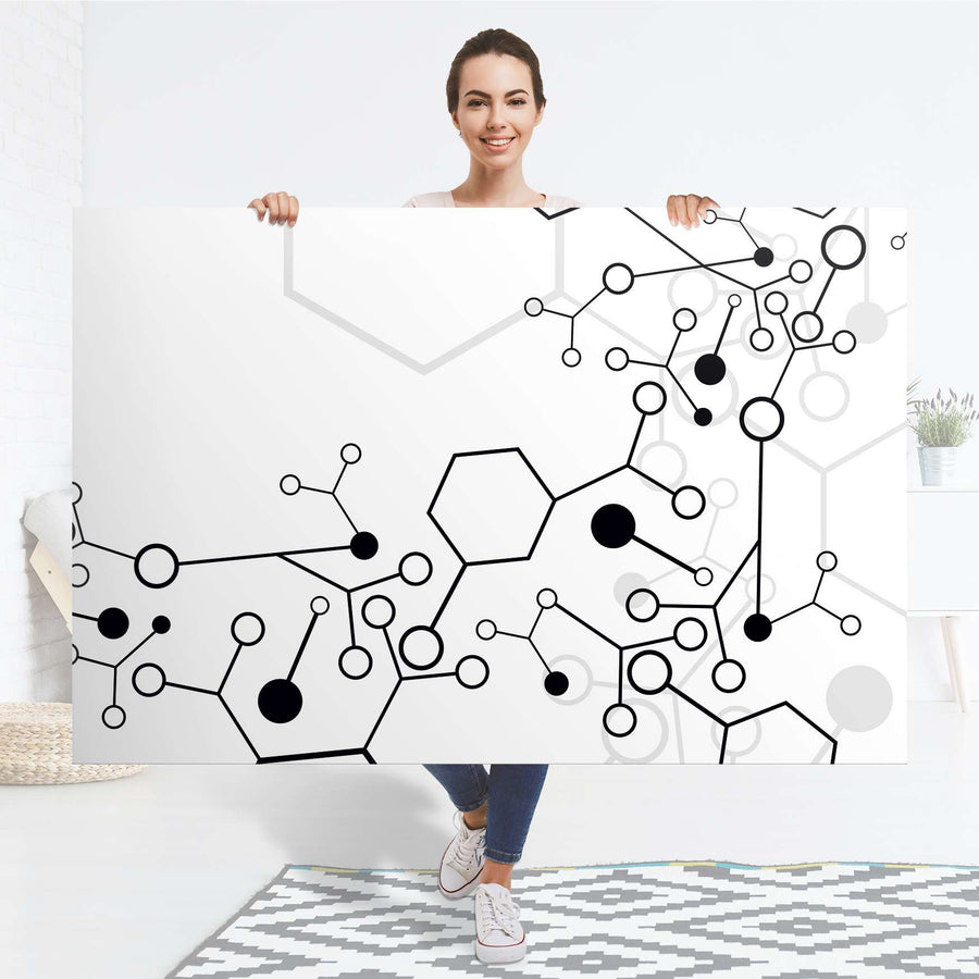 Selbstklebender Folienbogen Atomic 1 - Größe: 150x100 cm