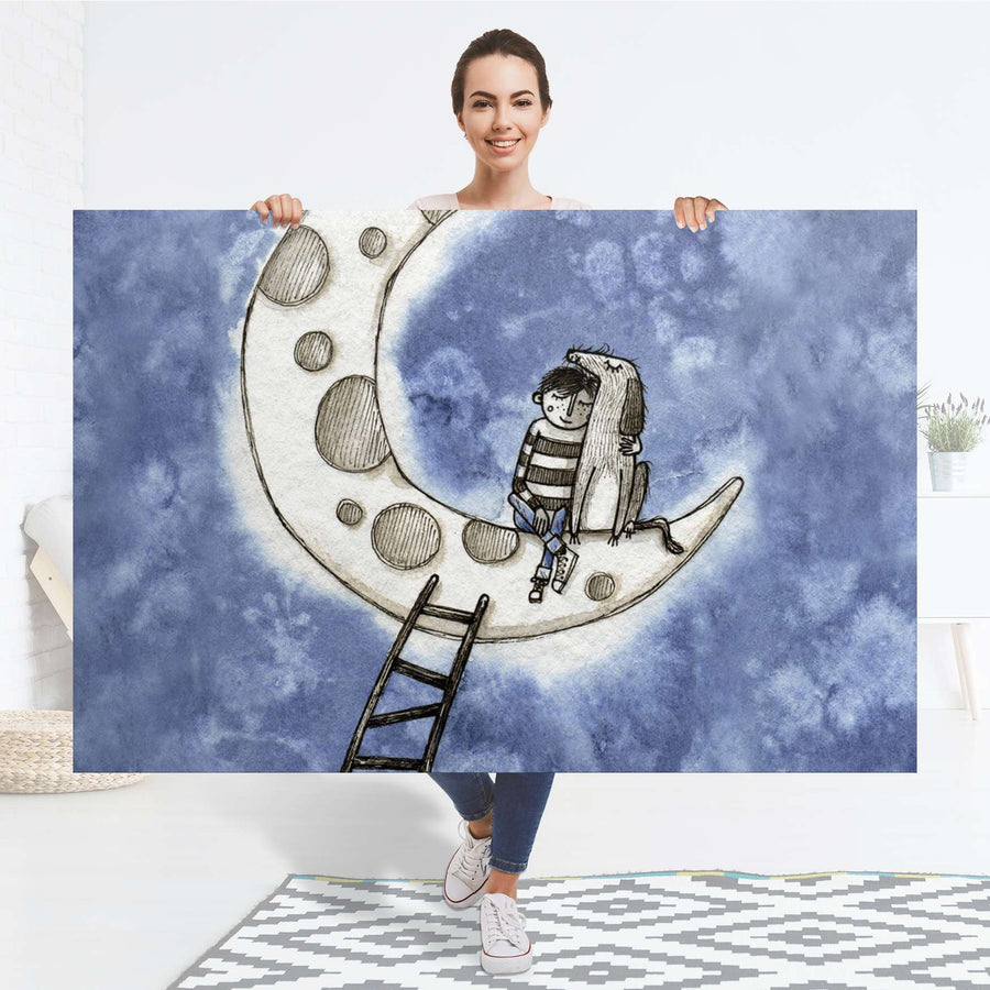 Selbstklebender Folienbogen Besuch - Größe: 150x100 cm