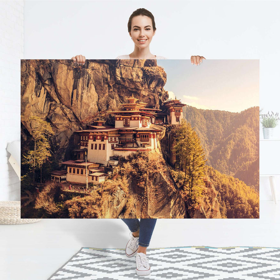 Selbstklebender Folienbogen Bhutans Paradise - Größe: 150x100 cm