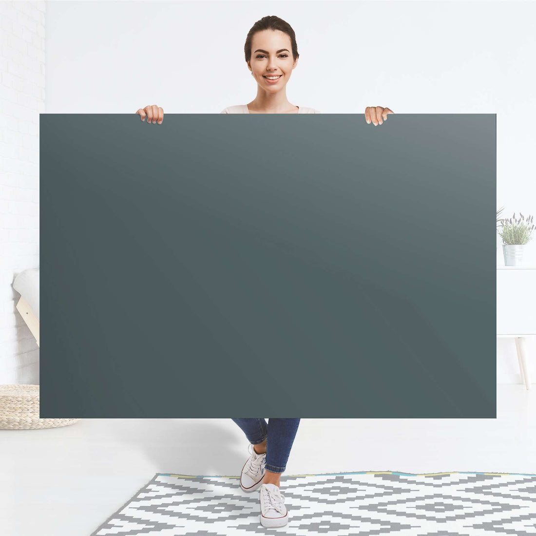Selbstklebender Folienbogen Blaugrau Light - Größe: 150x100 cm