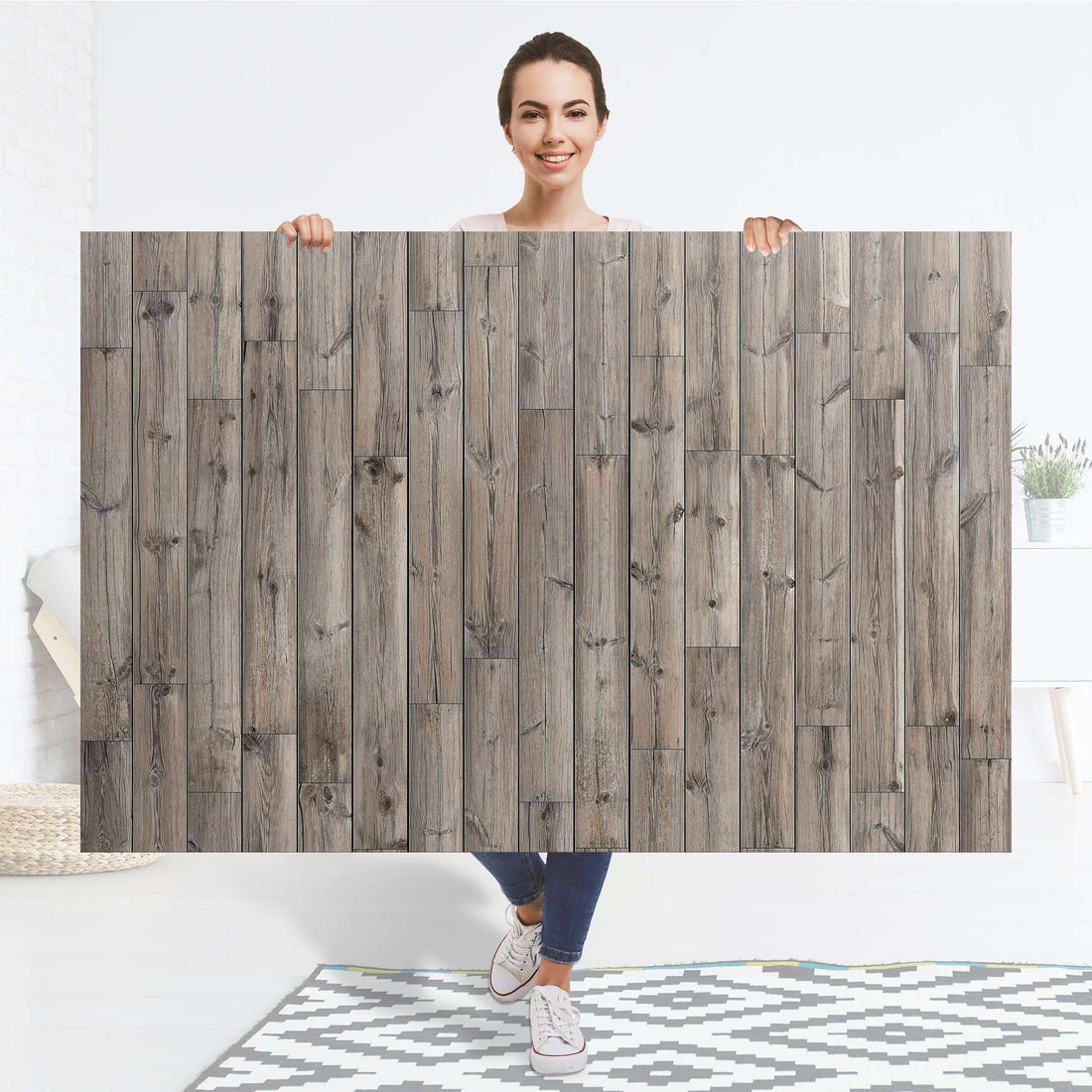 Selbstklebender Folienbogen Dark washed - Größe: 150x100 cm