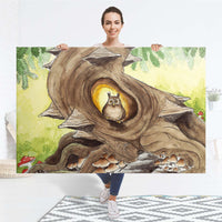 Selbstklebender Folienbogen Eulenbaum - Größe: 150x100 cm