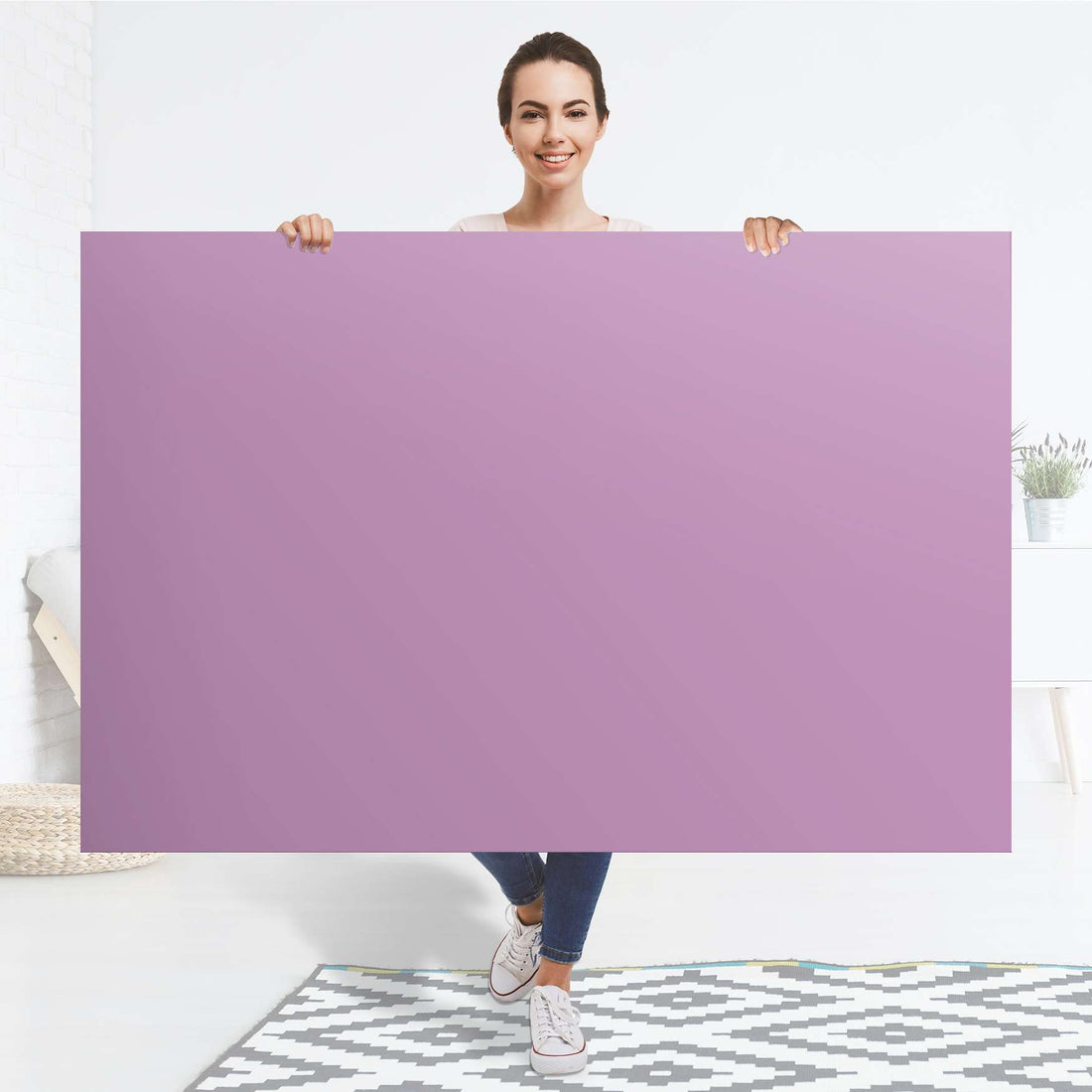 Selbstklebender Folienbogen Flieder Light - Größe: 150x100 cm