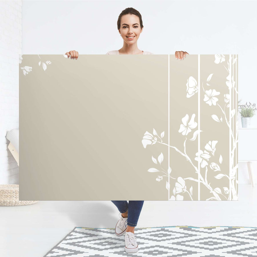 Selbstklebender Folienbogen Florals Plain 3 - Größe: 150x100 cm