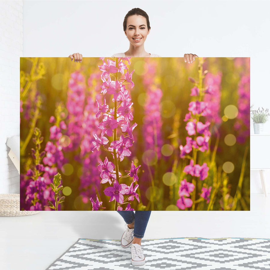 Selbstklebender Folienbogen Flower Meadow - Größe: 150x100 cm
