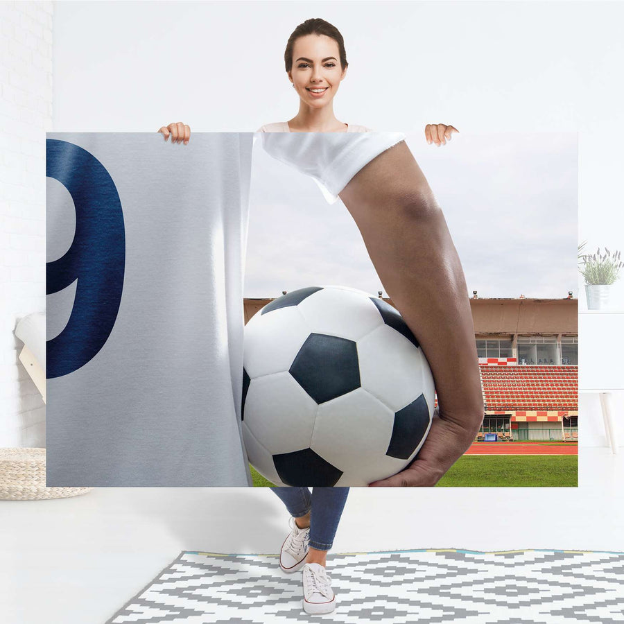 Selbstklebender Folienbogen Footballmania - Größe: 150x100 cm