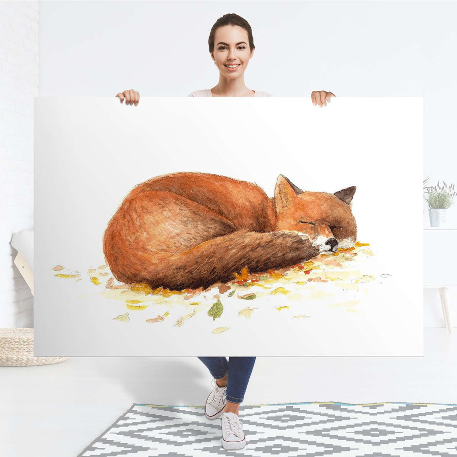Selbstklebender Folienbogen Fuchs - Größe: 150x100 cm