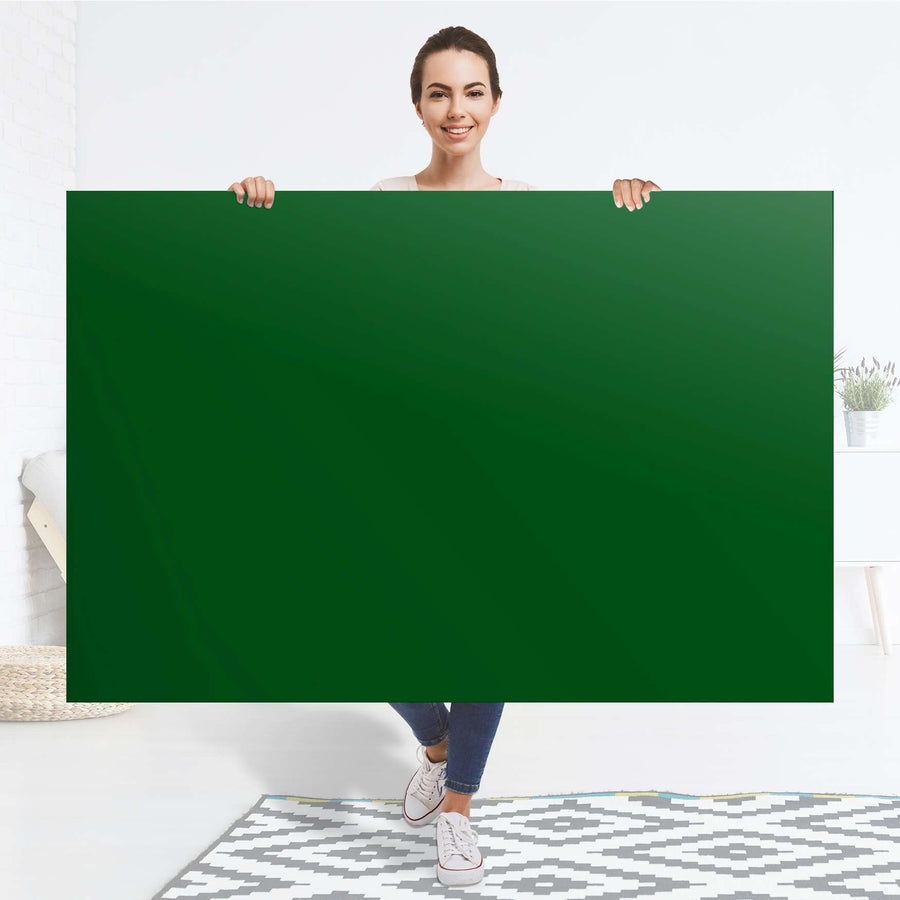 Selbstklebender Folienbogen Grün Dark - Größe: 150x100 cm