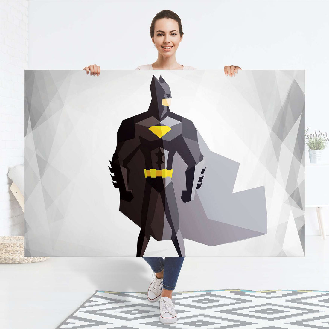 Selbstklebender Folienbogen Mr. Black - Größe: 150x100 cm