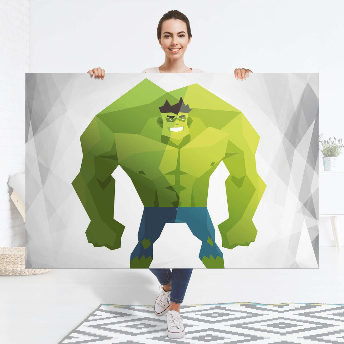 Selbstklebender Folienbogen Mr. Green - Größe: 150x100 cm