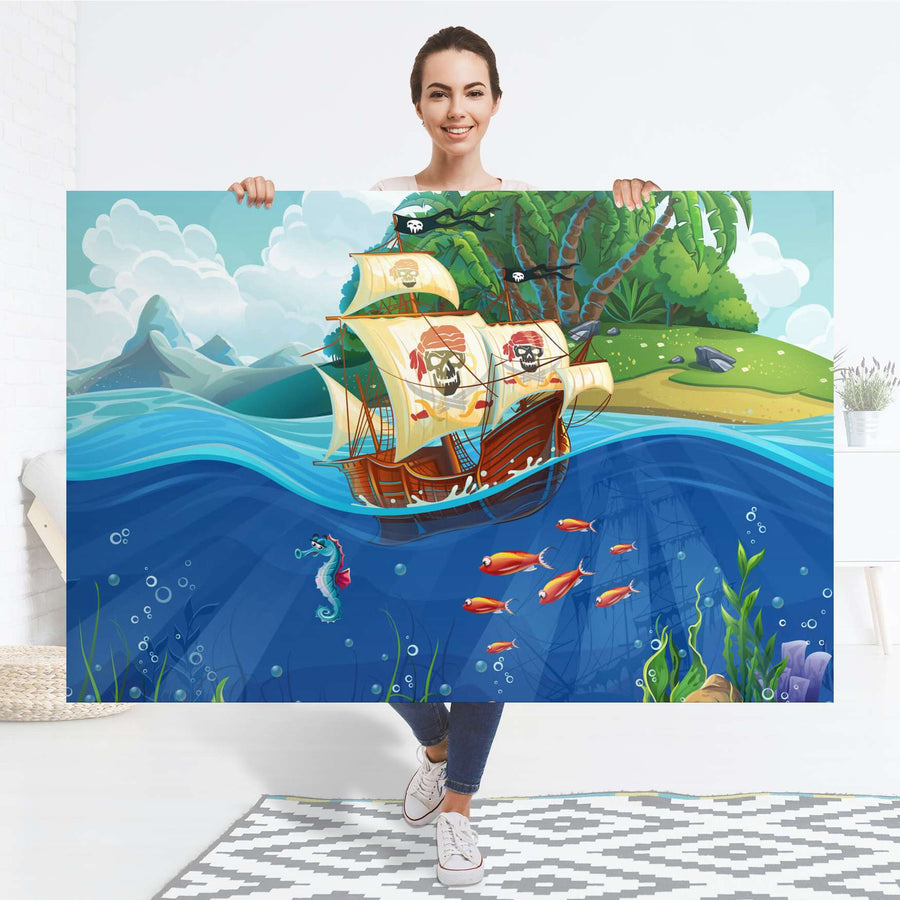 Selbstklebender Folienbogen Pirates - Größe: 150x100 cm