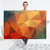 Selbstklebender Folienbogen Polygon - Größe: 150x100 cm