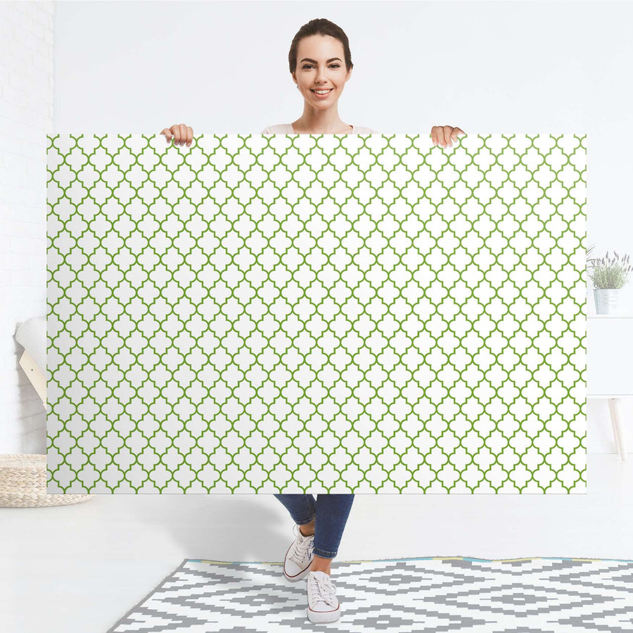 Selbstklebender Folienbogen Retro Pattern - Grün - Größe: 150x100 cm