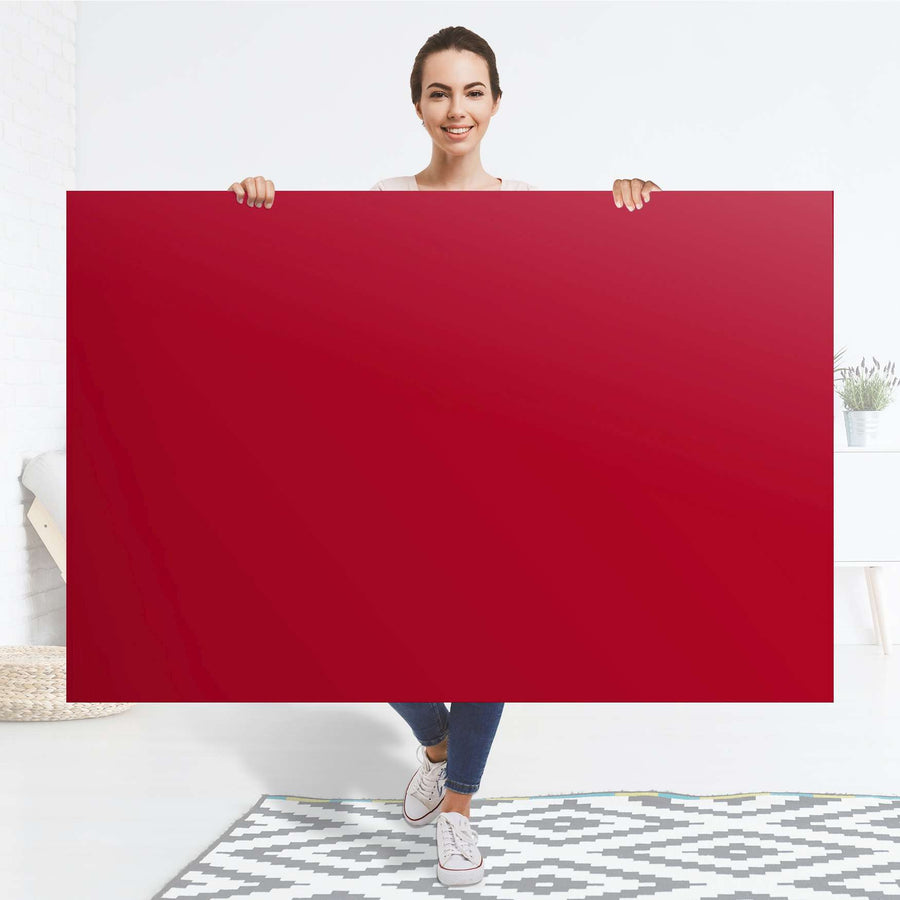 Selbstklebender Folienbogen Rot Dark - Größe: 150x100 cm