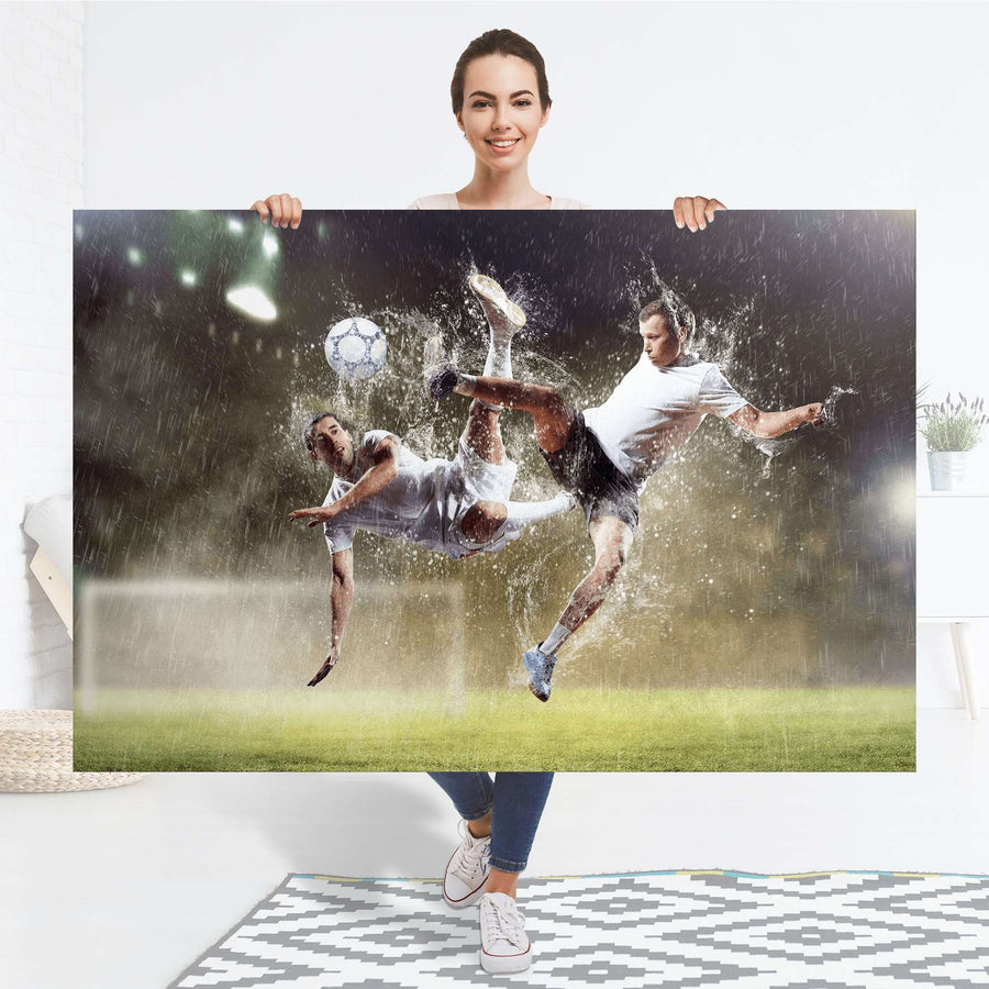 Selbstklebender Folienbogen Soccer - Größe: 150x100 cm