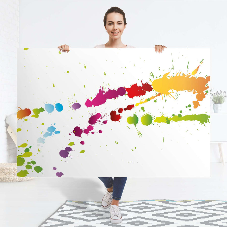 Selbstklebender Folienbogen Splash 2 - Größe: 150x100 cm