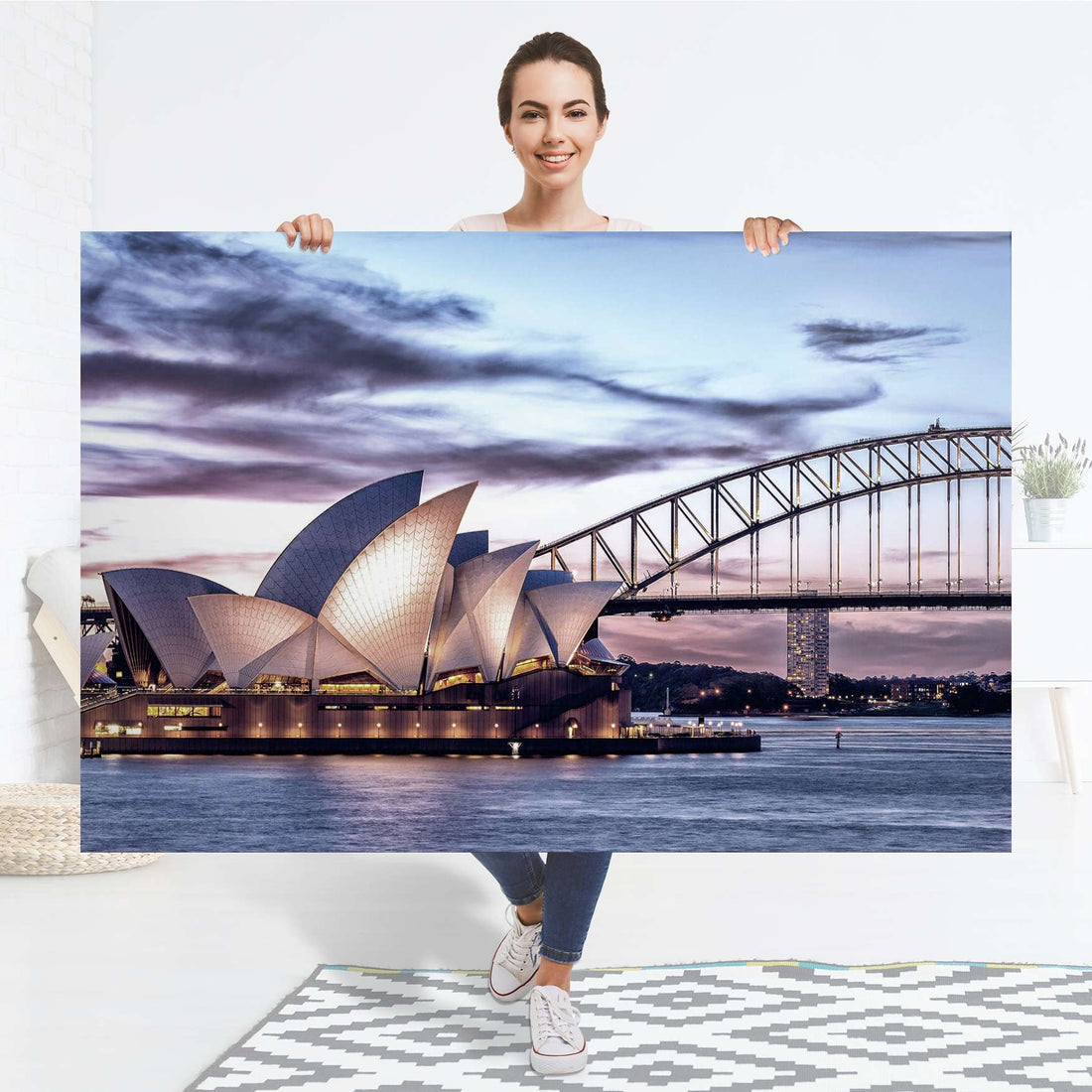 Selbstklebender Folienbogen Sydney - Größe: 150x100 cm
