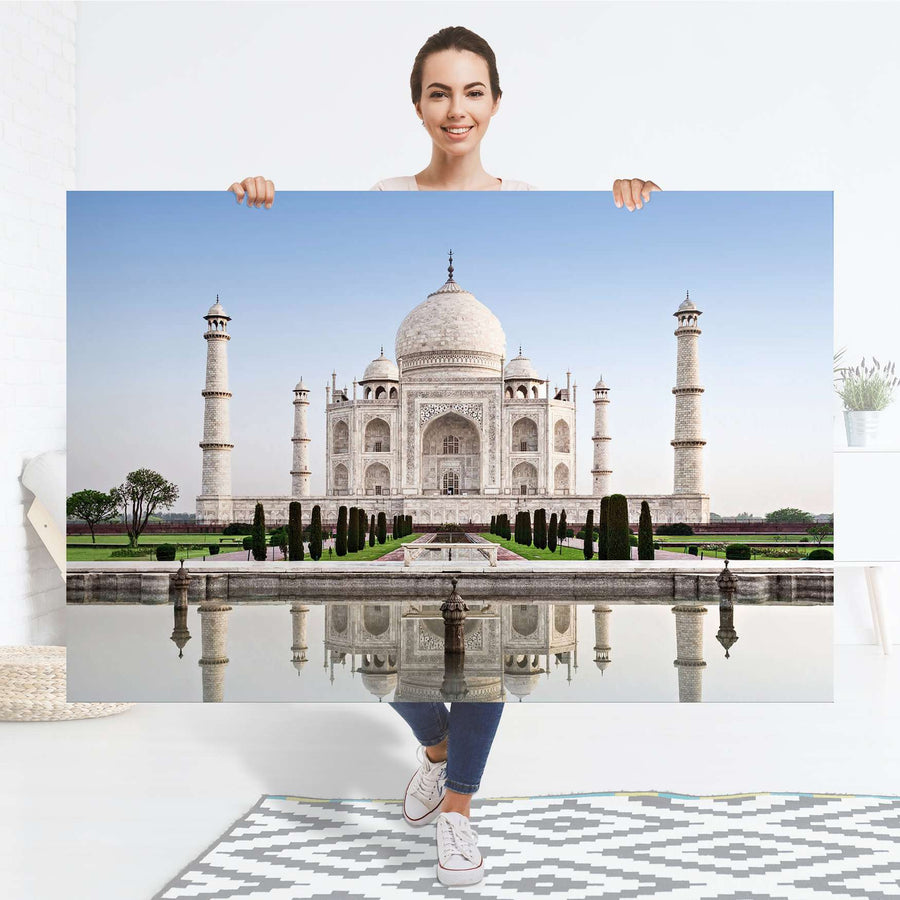 Selbstklebender Folienbogen Taj Mahal - Größe: 150x100 cm