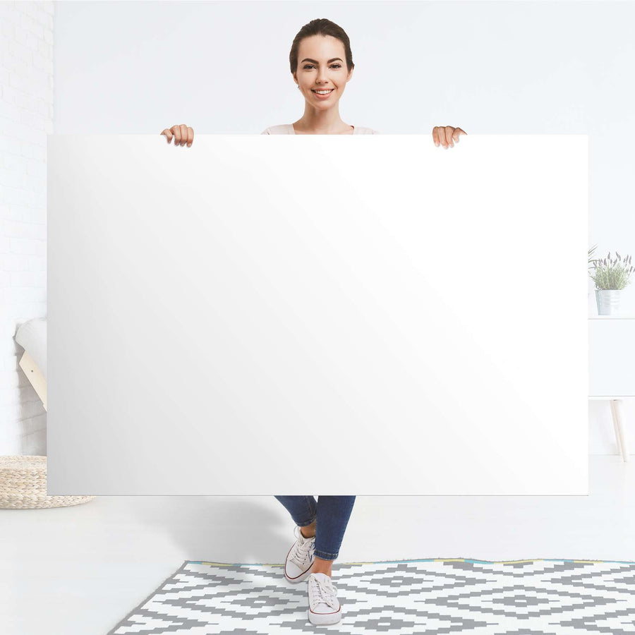 Selbstklebender Folienbogen Weiß - Größe: 150x100 cm
