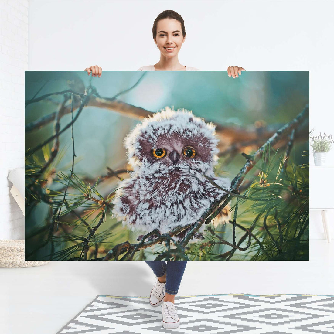 Selbstklebender Folienbogen Wuschel - Größe: 150x100 cm