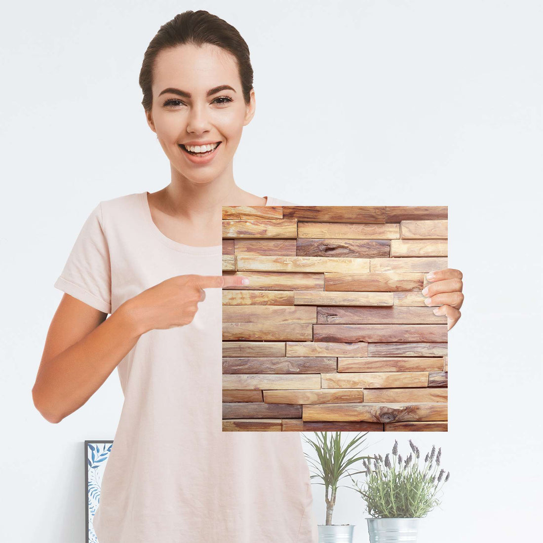 Selbstklebender Folienbogen Artwood - Größe: 30x30 cm