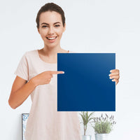 Selbstklebender Folienbogen Blau Dark - Größe: 30x30 cm