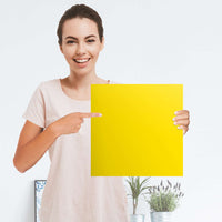 Selbstklebender Folienbogen Gelb Dark - Größe: 30x30 cm