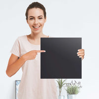 Selbstklebender Folienbogen Grau Dark - Größe: 30x30 cm
