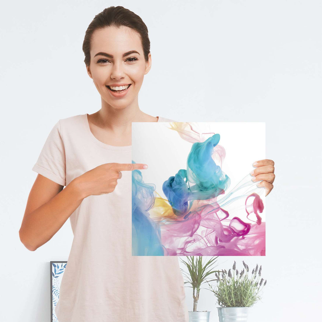Selbstklebender Folienbogen Holi Dust - Größe: 30x30 cm