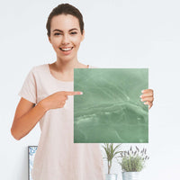 Selbstklebender Folienbogen Jadeglück - Größe: 30x30 cm