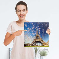 Selbstklebender Folienbogen La Tour Eiffel - Größe: 30x30 cm
