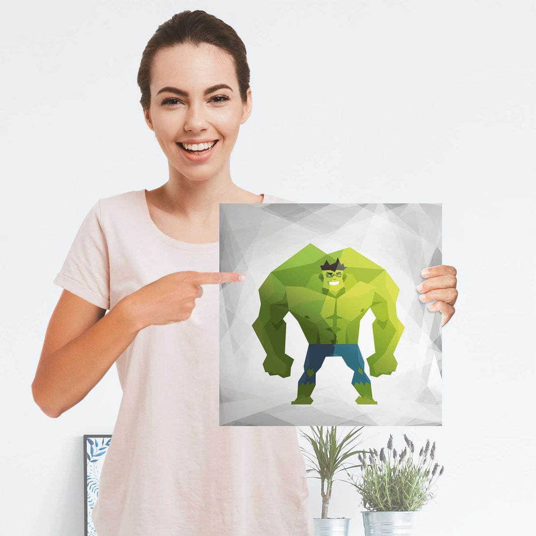 Selbstklebender Folienbogen Mr. Green - Größe: 30x30 cm