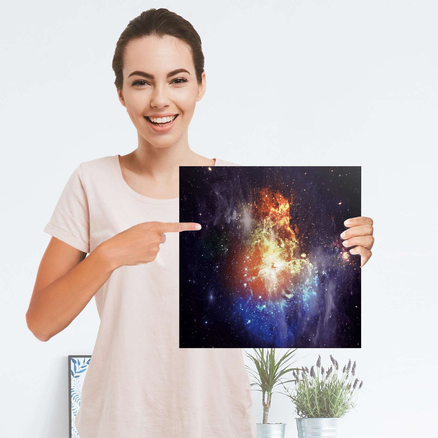 Selbstklebender Folienbogen Nebula - Größe: 30x30 cm