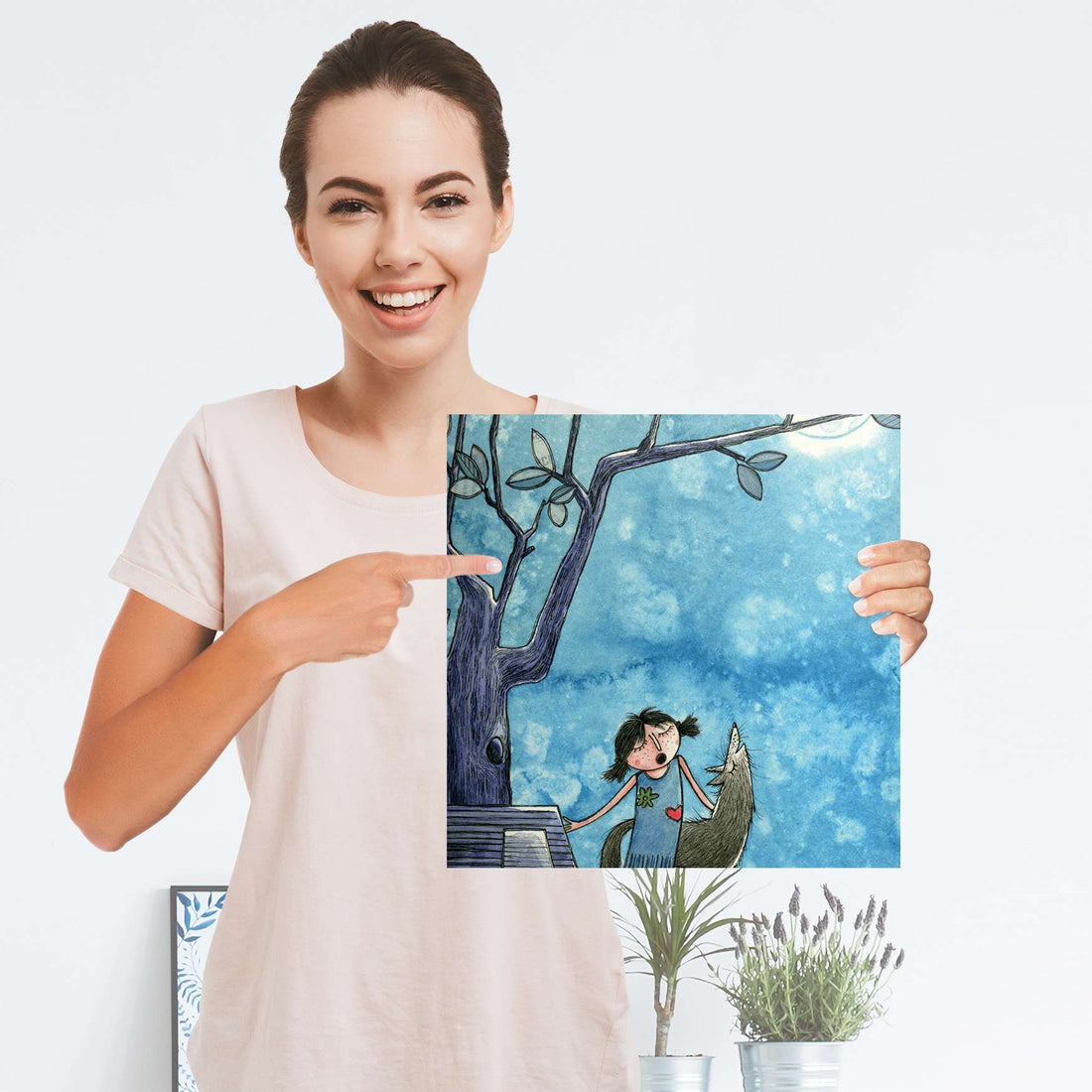 Selbstklebender Folienbogen Nocturnal Pleasure - Größe: 30x30 cm