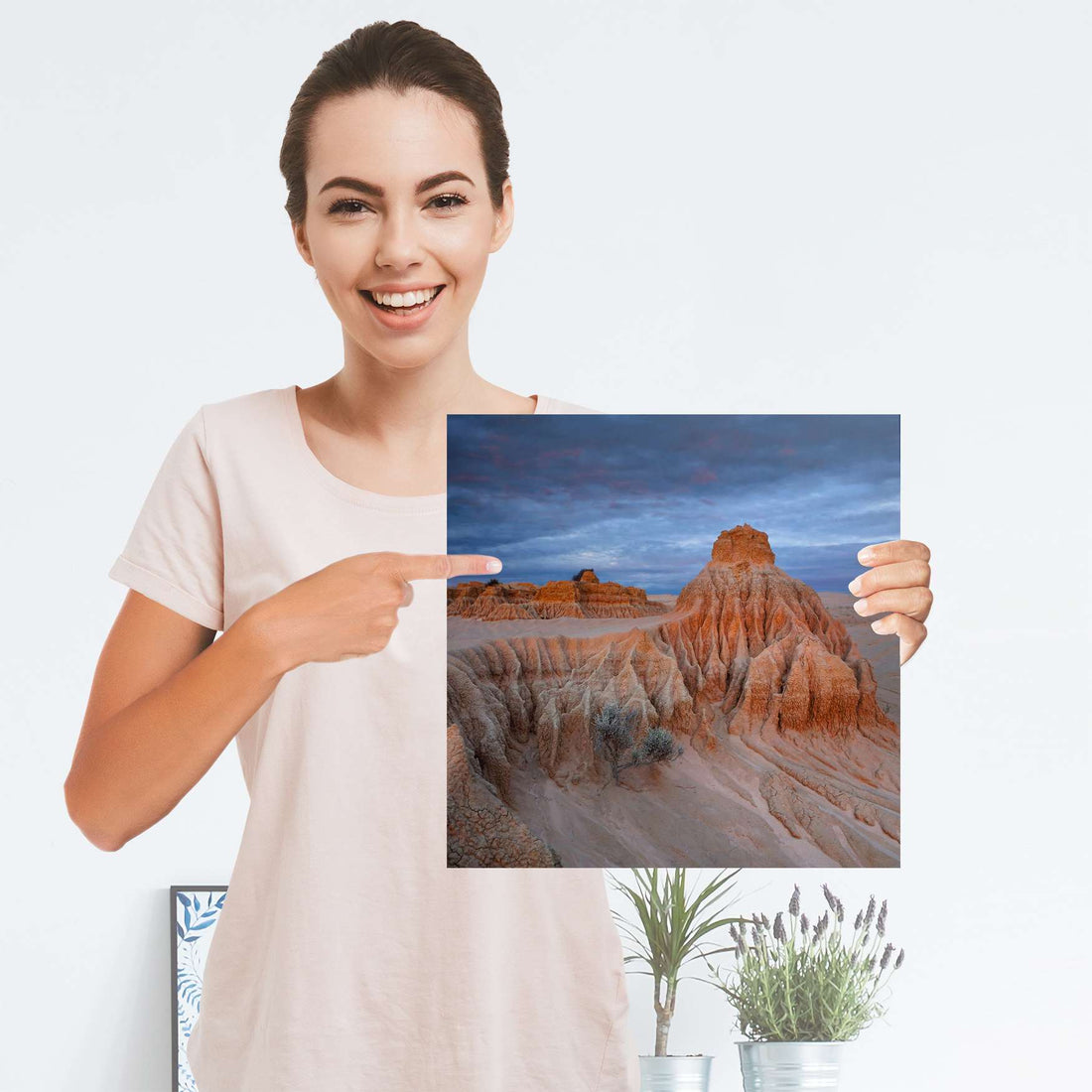 Selbstklebender Folienbogen Outback Australia - Größe: 30x30 cm